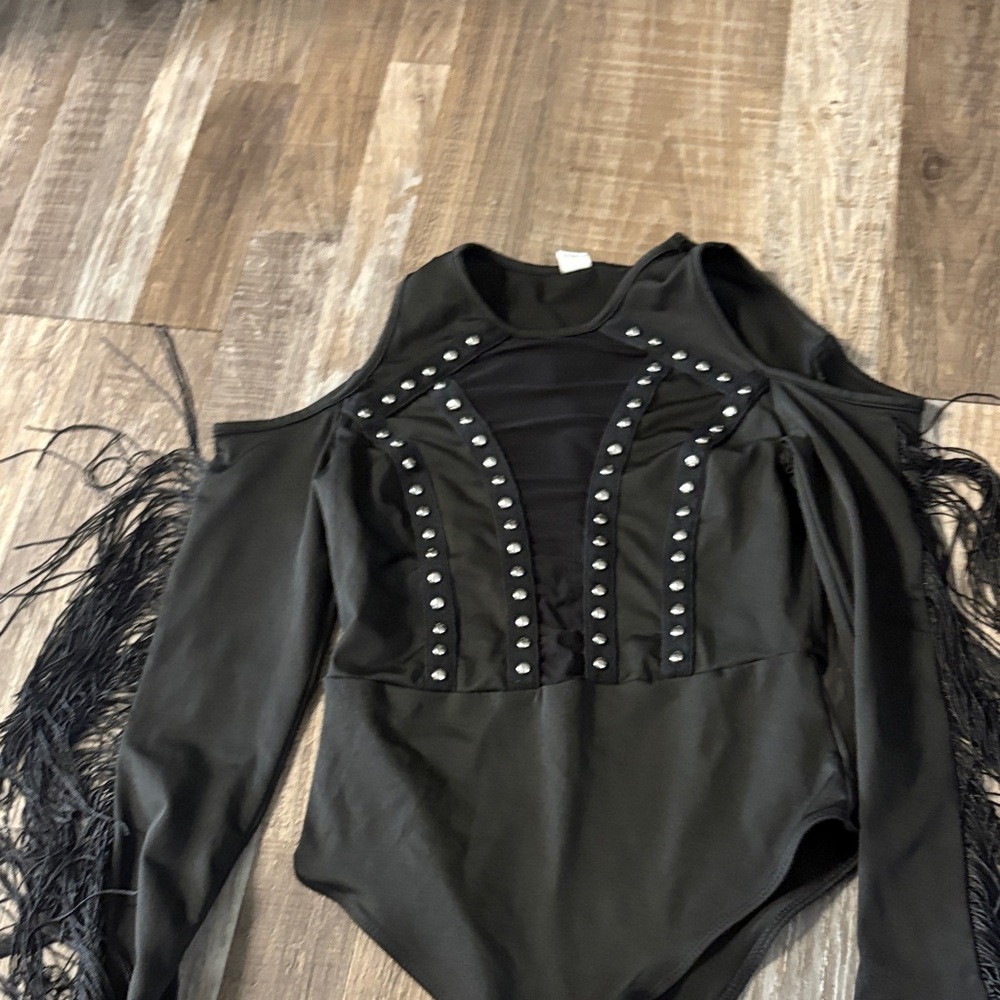 Black Studded Women's Top